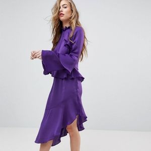 Satin Purple Cocktail dress